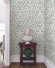 Load image into Gallery viewer, York Wallcoverings Royal Fern Damask Wallpaper DM4961 wallpaper