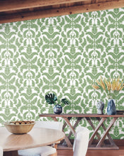 Load image into Gallery viewer, York Wallcoverings Royal Fern Damask Wallpaper DM4961 wallpaper