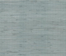 Load image into Gallery viewer, York Wallcoverings Silver/Aqua Metallic Jute Wallpaper OS4321 wallpaper