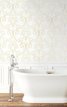 Load image into Gallery viewer, NextWall Sketched Damask NW39400 wallpaper