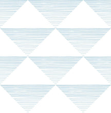 Load image into Gallery viewer, Seabrook Designs Sky Blue Geo Stripe DA61901 wallpaper