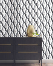 Load image into Gallery viewer, York Wallcoverings Statuary Diamond Inlay Peel and Stick Wallpaper PSW1116RL wallpaper