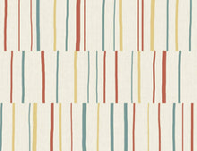 Load image into Gallery viewer, Wallquest/Seabrook Designs Vermillion, Sunflower, and Teal Block Lines LW51200 wallpaper