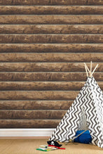 Load image into Gallery viewer, NextWall Walnut Log Cabin NW33905 wallpaper