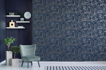 Load image into Gallery viewer, Suave Navy Marble Wallpaper FD43055