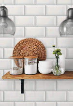 Load image into Gallery viewer, NextWall Alabaster &amp; Grey Large Subway Tile NW37600 wallpaper