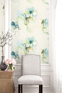 Wallquest/Seabrook Designs Anemone Watercolor Floral LW50001 wallpaper