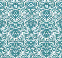 Load image into Gallery viewer, York Wallcoverings Aqua Lotus Palm Wallpaper HO2151 wallpaper