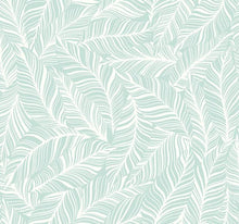 Load image into Gallery viewer, York Wallcoverings Aqua Rainforest Canopy Wallpaper TC2711 wallpaper