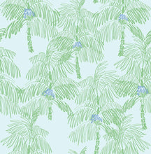 Load image into Gallery viewer, NextWall Baby Blue &amp; Seafoam Palm Beach NW40001 wallpaper