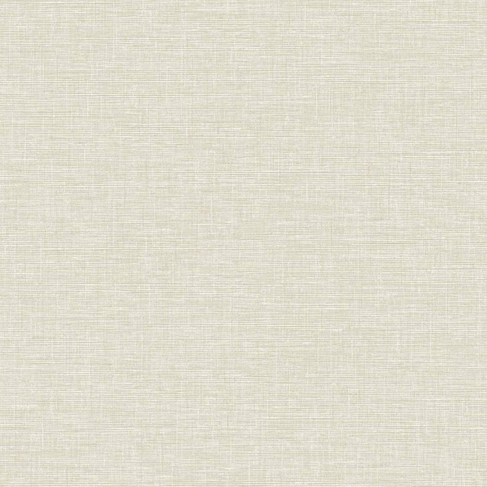 Wallquest/Seabrook Designs Beige and Off-White Linen Weave AW74000 wallpaper