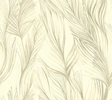 Load image into Gallery viewer, York Wallcoverings Beige Peaceful Plume Wallpaper NA0500 wallpaper