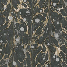 Load image into Gallery viewer, York Wallcoverings Black/Gold Marbled Endpaper Peel and Stick Wallpaper PSW1113RL wallpaper