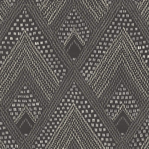 Wallquest/Seabrook Designs Black Sands and Charcoal Panama Boho Diamonds RY30500 wallpaper