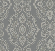 Load image into Gallery viewer, Seabrook Designs Black Sands Nautical Damask MB30300 wallpaper