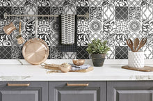 Load image into Gallery viewer, NextWall Black &amp; White Black and White Graphic Tile NW30300 wallpaper