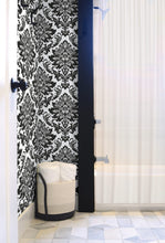 Load image into Gallery viewer, NextWall Black &amp; White Damask NW37400 wallpaper