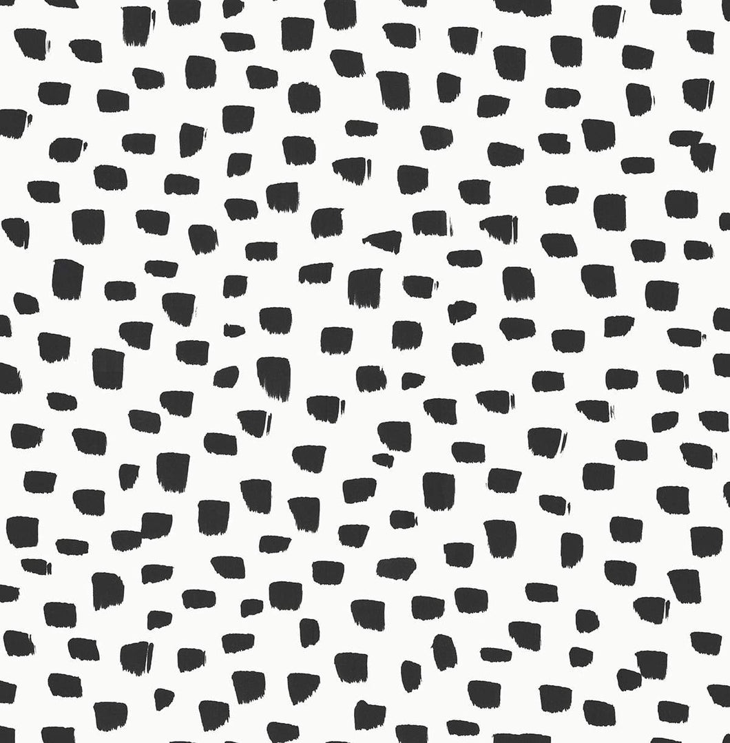 NextWall Black & White Speckled Dot NW40100 wallpaper