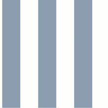 Load image into Gallery viewer, York Wallcoverings Blue Awning Stripe Wallpaper CV4443 wallpaper