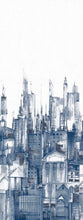 Load image into Gallery viewer, York Wallcoverings Blue Cityscape Mural MU0274M wallpaper