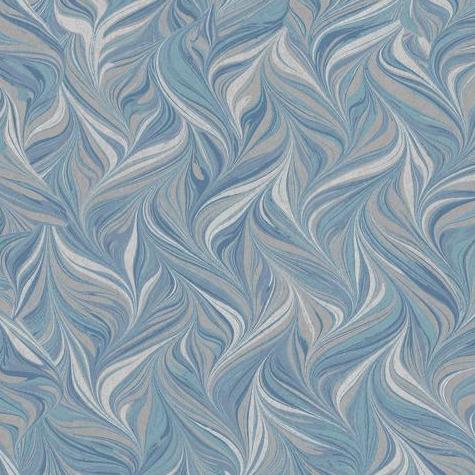York Wallcoverings Blue Ebru Swirls Peel and Stick Wallpaper PSW1128RL wallpaper