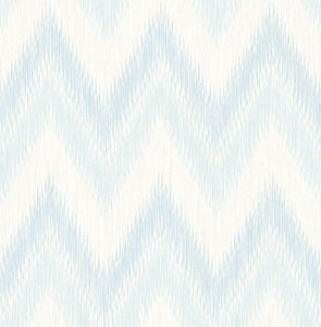 Wallquest/Lillian August Blue Frost and Eggshell Regent Flamestitch Stringcloth LN11201 wallpaper