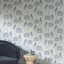 Load image into Gallery viewer, York Wallcoverings Blue/Gray Blaise Wallpaper CH1435 wallpaper