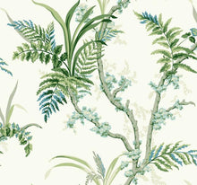 Load image into Gallery viewer, York Wallcoverings Blue/Green Enchanted Fern Wallpaper GR5991 wallpaper