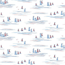 Load image into Gallery viewer, York Wallcoverings Blue/Red Full Sails Wallpaper CV4461 wallpaper