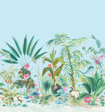 Load image into Gallery viewer, York Wallcoverings Blue Tropical Panoramic Mural MU0254M wallpaper