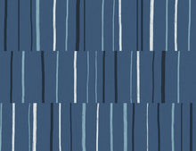 Load image into Gallery viewer, Wallquest/Seabrook Designs Blueberry, Midnight, and Blue Skies Block Lines LW51200 wallpaper