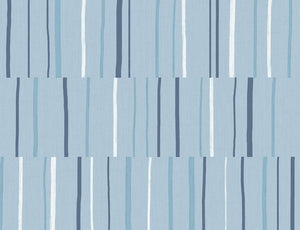 Wallquest/Seabrook Designs Bluebird, Navy, and Glacier White Block Lines LW51200 wallpaper