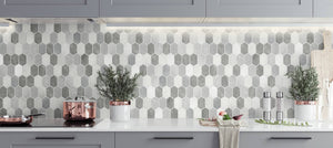 NextWall Brushed Hex Tile NW38803 wallpaper