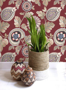 Wallquest/Seabrook Designs Calypso Paisley Leaf RY31200 wallpaper