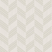 Load image into Gallery viewer, Wallquest/Seabrook Designs Cinder Gray and Ivory Boho Chevron Stripe RY30400 wallpaper