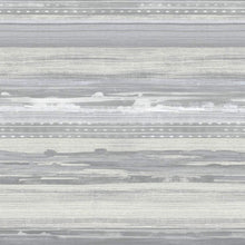 Load image into Gallery viewer, Wallquest/Seabrook Designs Cinder Gray and Ivory Horizon Brushed Stripe RY31301 wallpaper