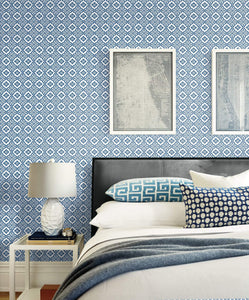 Seabrook Designs Coastal Blue Coastal Tile MB31702 wallpaper
