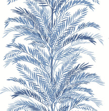 Load image into Gallery viewer, Lillian August/NextWall Coastal Blue Keana Palm LN30102 wallpaper