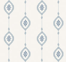 Load image into Gallery viewer, Seabrook Designs Coastal Blue Sand Dollar Stripe MB30500 wallpaper