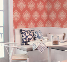 Load image into Gallery viewer, York Wallcoverings Coral Signet Medallion Dam Wallpaper DM4981 wallpaper
