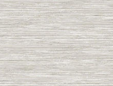 Load image into Gallery viewer, Wallquest/Lillian August Cove Gray and Silver Osprey Faux Grasscloth LN10300 wallpaper