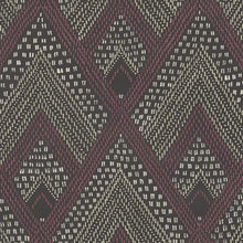 Load image into Gallery viewer, Wallquest/Seabrook Designs Cranberry and Brushed Ebony Panama Boho Diamonds RY30500 wallpaper