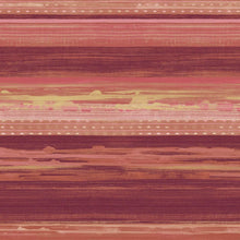 Load image into Gallery viewer, Wallquest/Seabrook Designs Cranberry, Scarlet, and Blonde Horizon Brushed Stripe RY31301 wallpaper