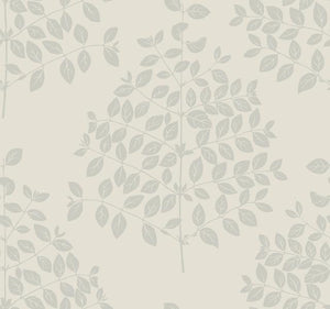 York Wallcoverings Cream/Silver Tender Wallpaper OS4251 wallpaper