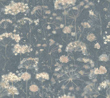 Load image into Gallery viewer, York Wallcoverings Dark Blue Botanical Fantasy Wallpaper NA0540 wallpaper