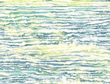 Load image into Gallery viewer, Wallquest/Seabrook Designs Deep Sea and Spring Green Watercolor Waves LW50501 wallpaper