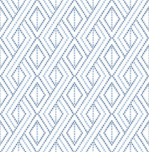 Load image into Gallery viewer, Lillian August/NextWall Denim Blue Boho Grid LN30200 wallpaper
