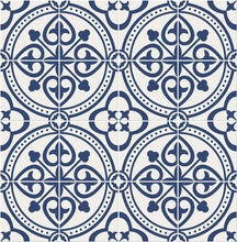 Load image into Gallery viewer, Lillian August/NextWall Denim Blue Villa Mar Tile LN30302 wallpaper