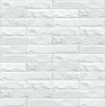 Load image into Gallery viewer, NextWall Eggshell &amp; Gray Limestone Brick NW34400 wallpaper
