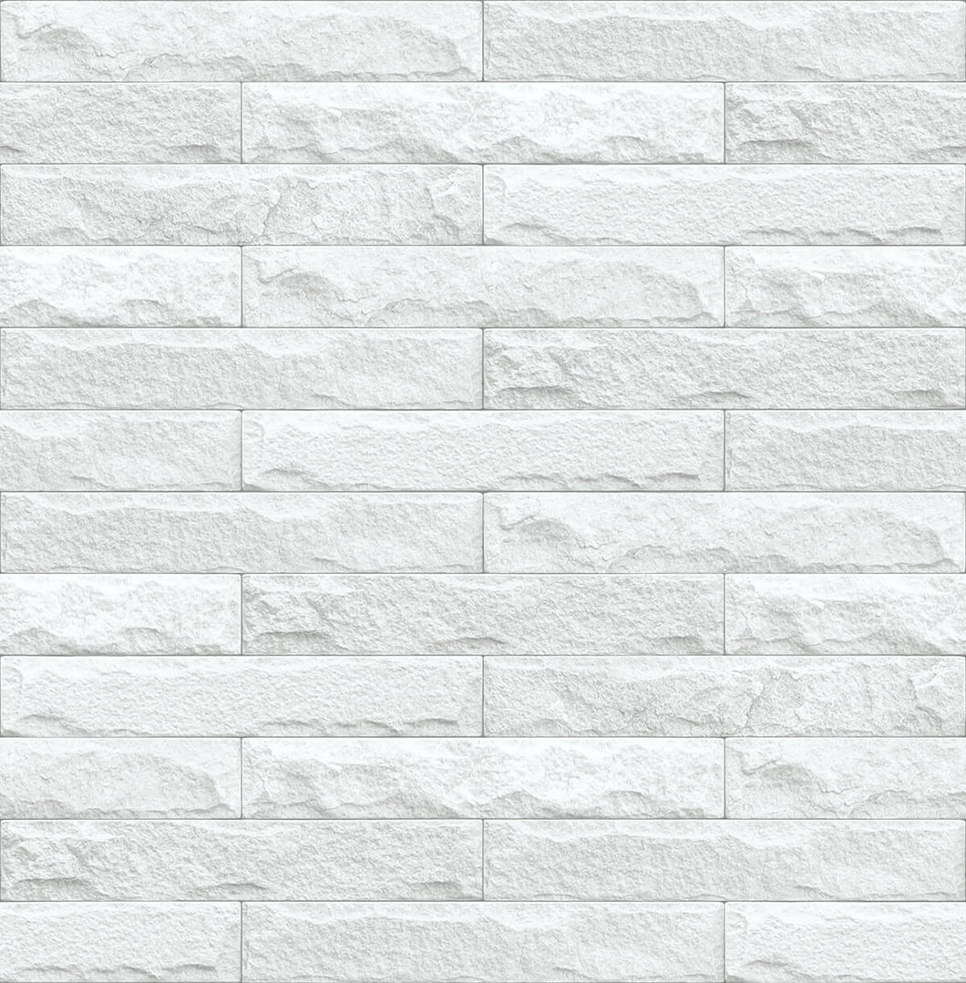 NextWall Eggshell & Gray Limestone Brick NW34400 wallpaper